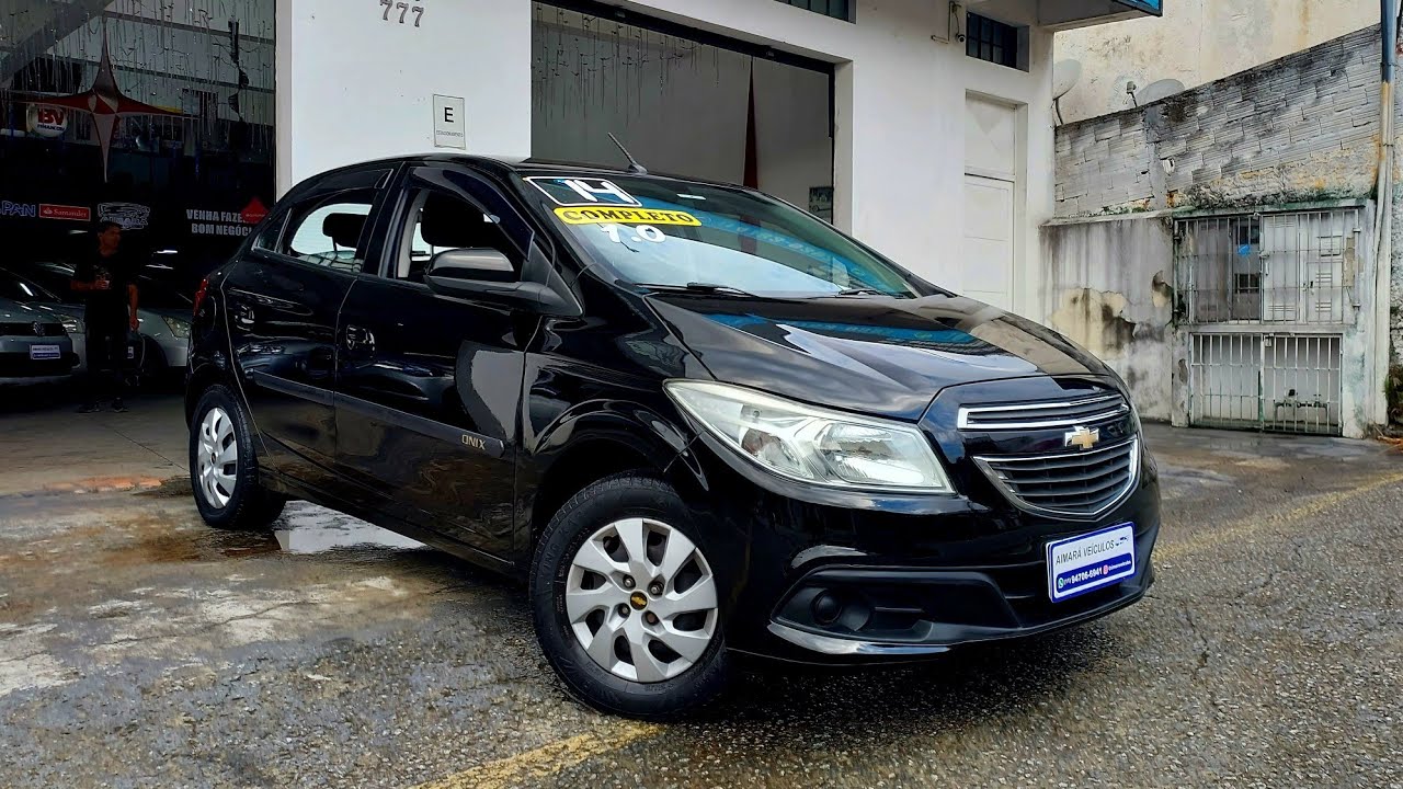Chevrolet Onix LT 1.0 - Ano 2014 - Completo - Flex - Preto