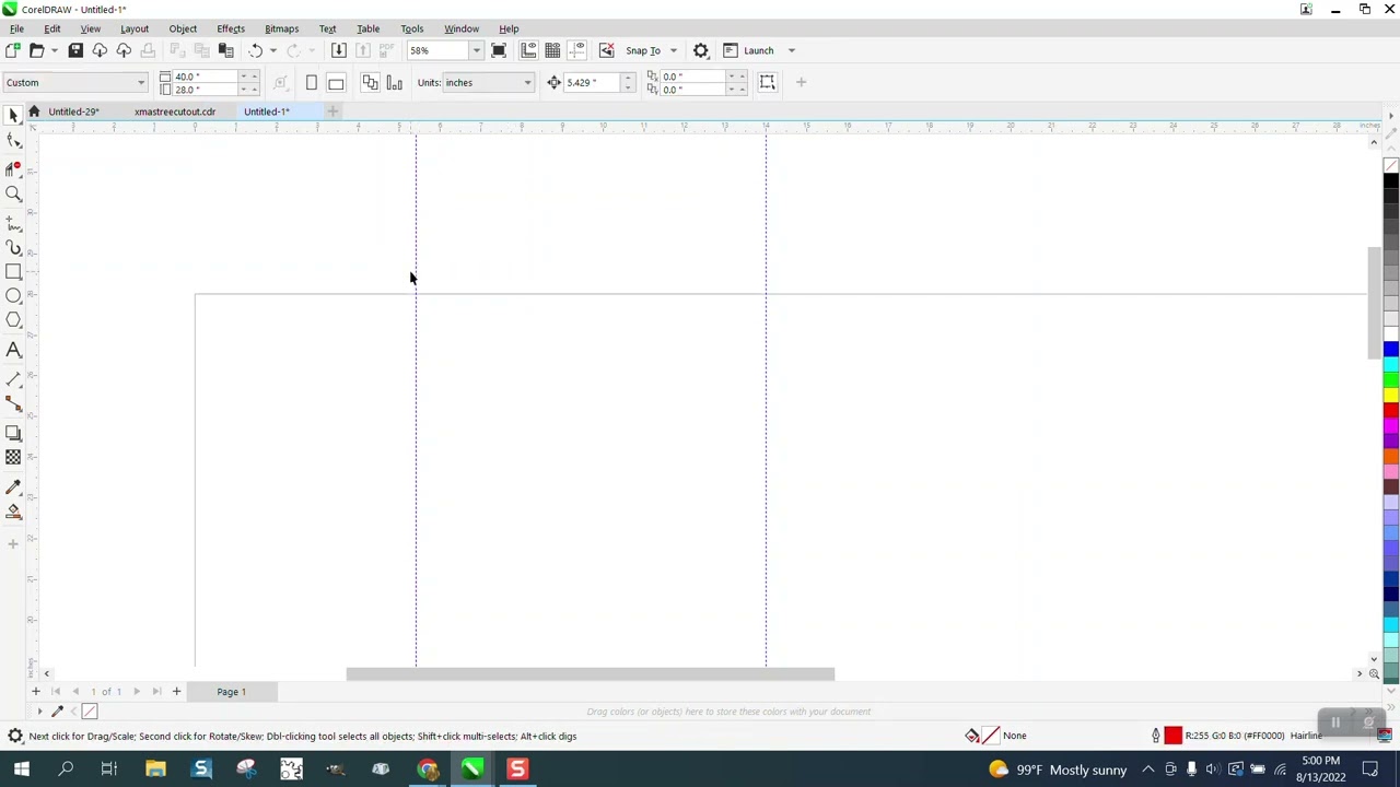 Советы и хитрости CorelDraw: расстояние между направляющими
