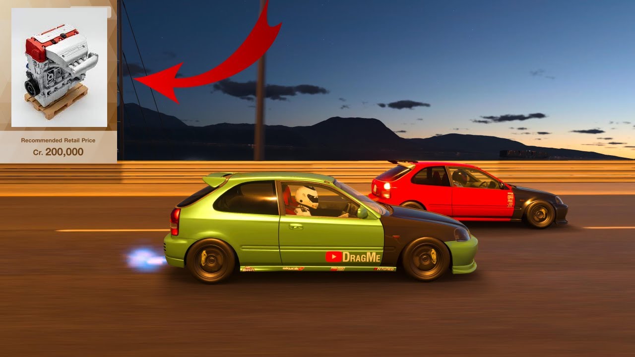 Gran Turismo 7 - K20 Swapped Hatch on BOOST Runs the Highway! Sick Swap! Full Build and Roll Racing!