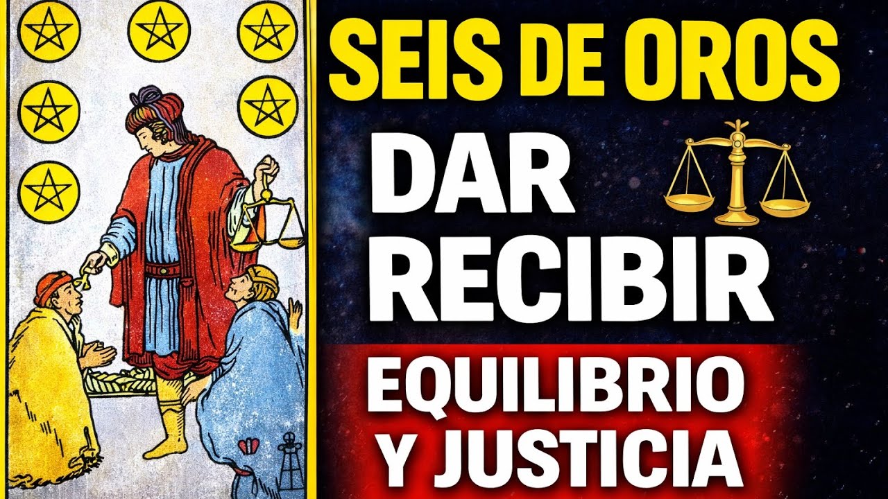 SEIS DE OROS 🟡 Tarot | Dar y Recibir, Equilibrio y Justicia | Significado Completo