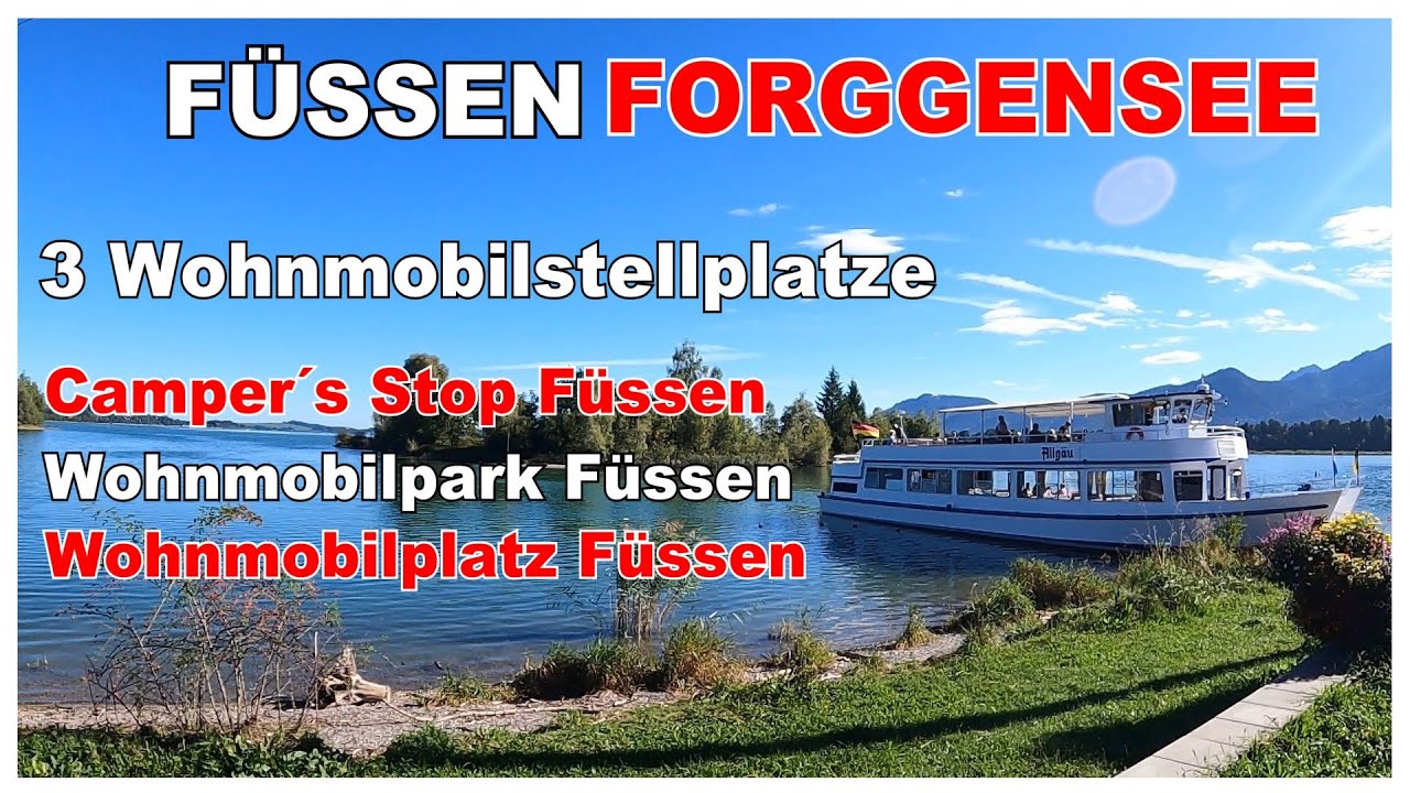 Füssen Forggensee Wohnmobilstellplatz Camper´s Stop, Wohnmobilpark Füssen, Wohnmobilplatz Füssen