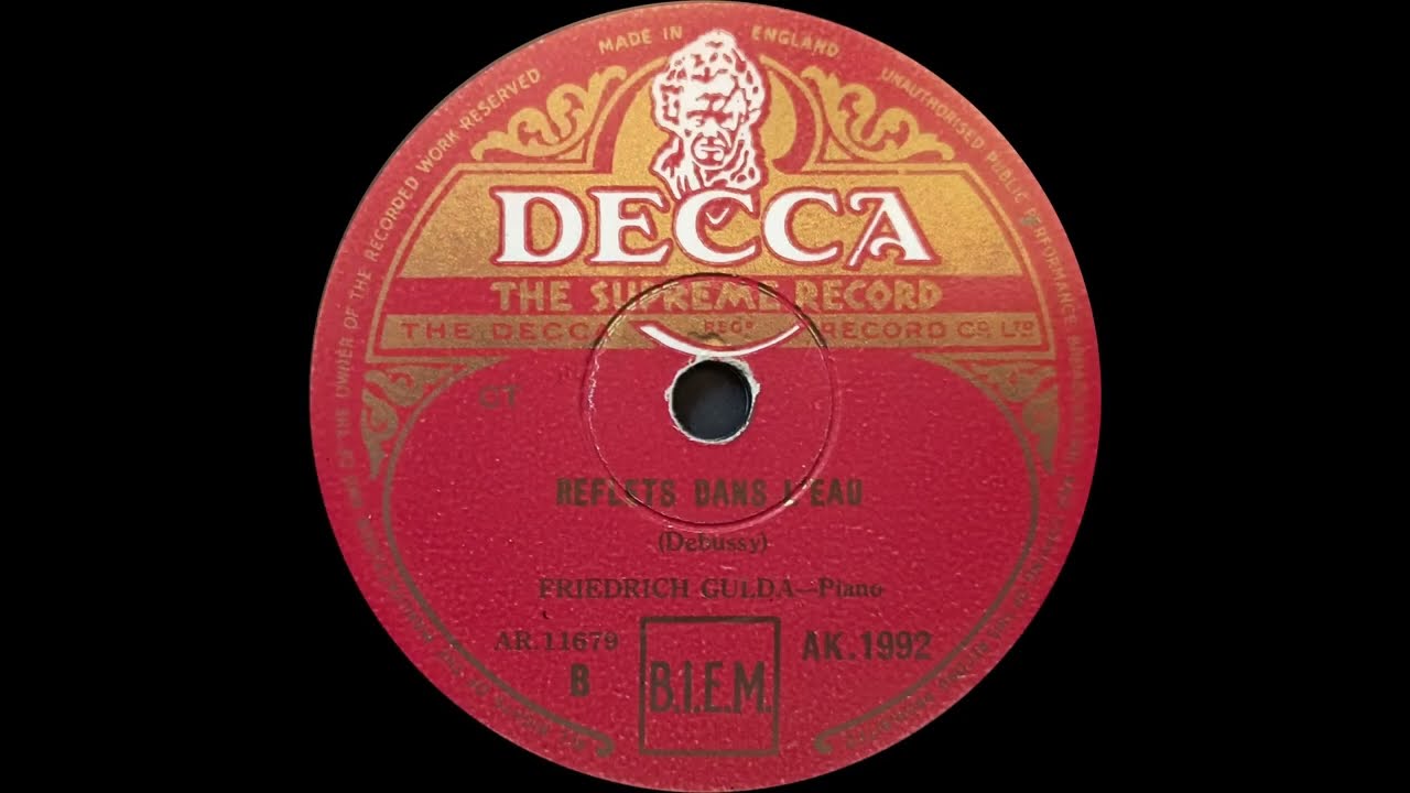 Gulda plays Debussy Reflets dans l'eau (1947)