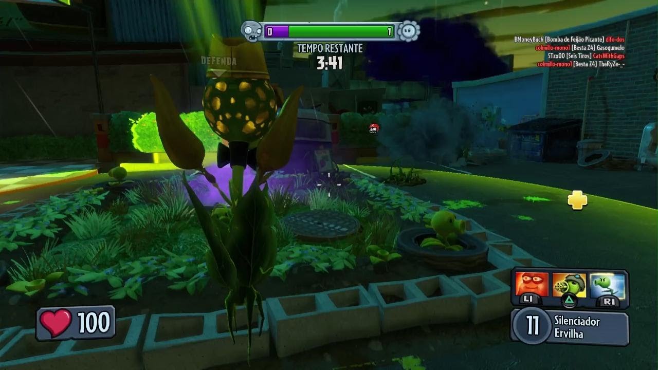 Plants vs Zombies Garden Warfare | 52 Derrubadas com Agente Ervilha