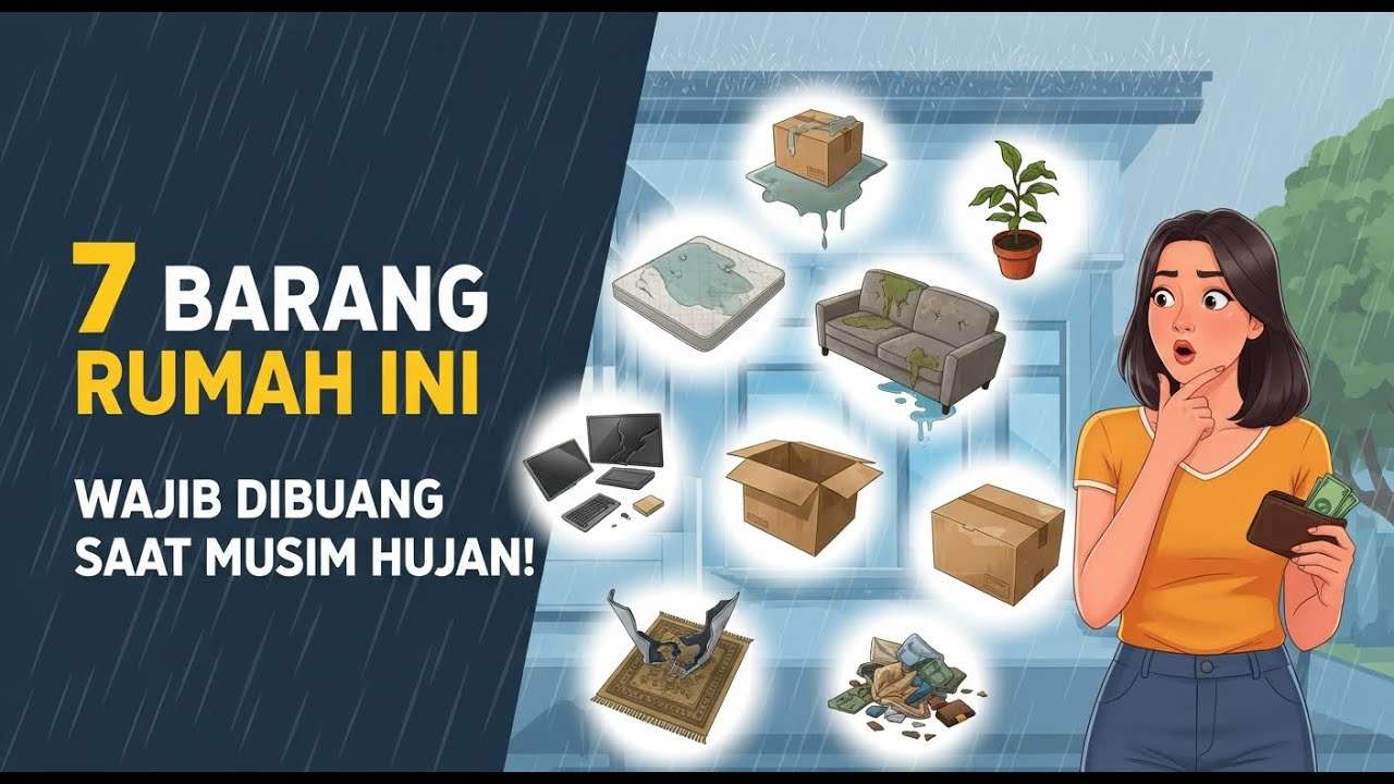 7 Barang di Rumah yang Sebaiknya Dibuang Saat Musim Hujan