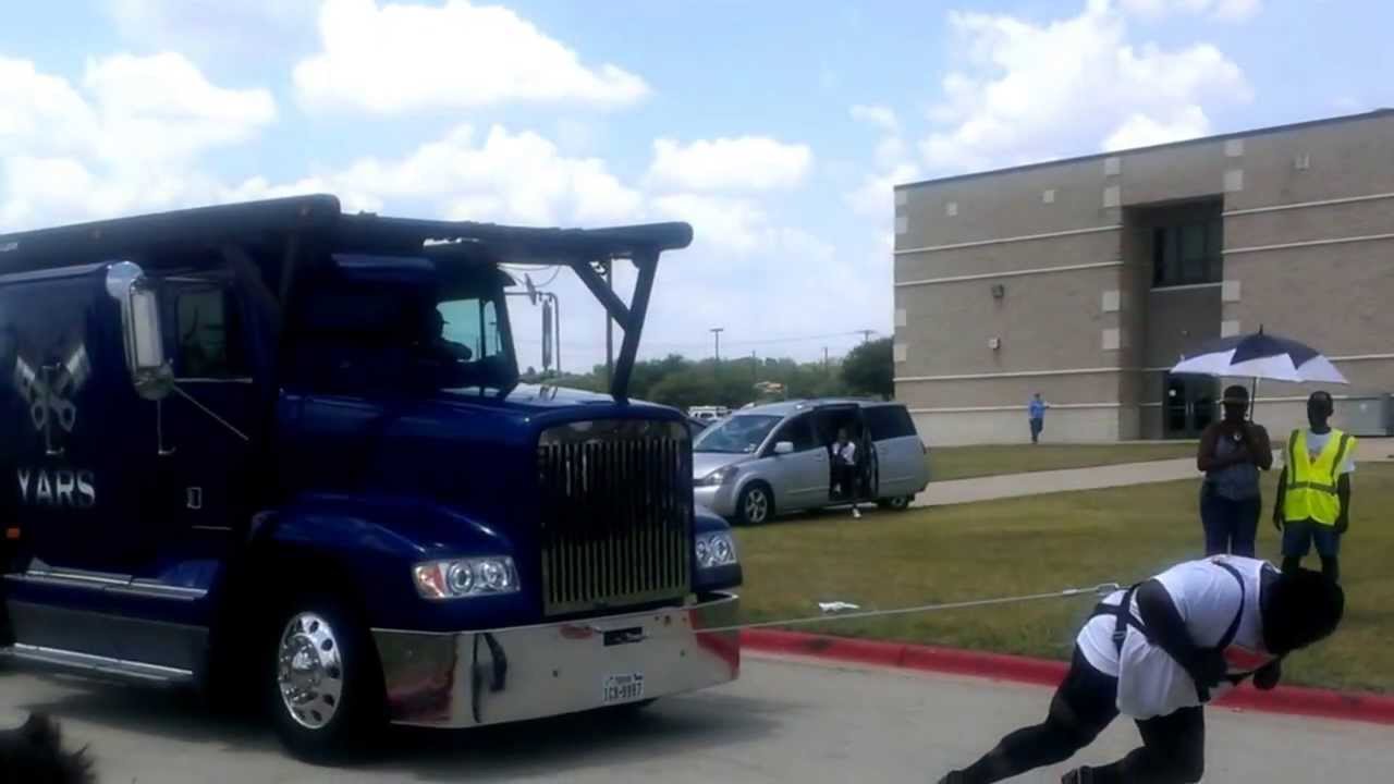 Mark Henry pulling a Semi