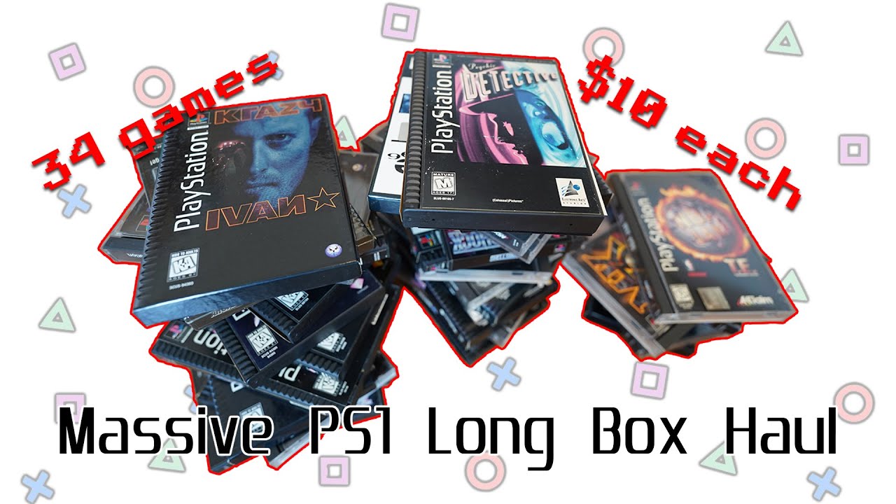 Awesome Deal on 34 PS1 Long Box Games | Game Collecting