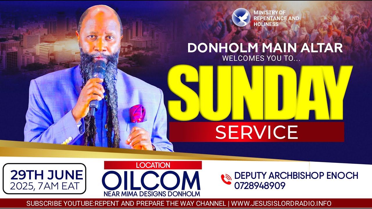 DONHOLM ALTAR SUNDAY SERVICE - 29TH JUNE 2025