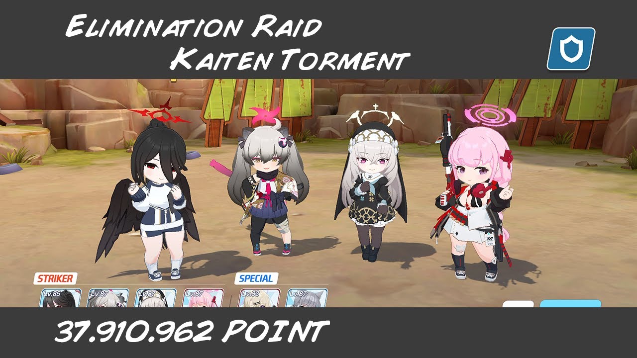 [Blue Archive] Kaiten Elimination Raid Outdoor Torment mode | 37,910k pts