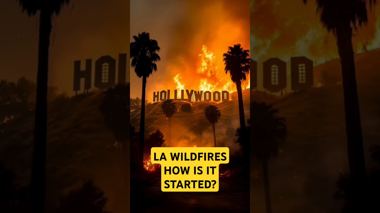 California Wildfire How It Started? #california #losangeles #lafires #wildlife