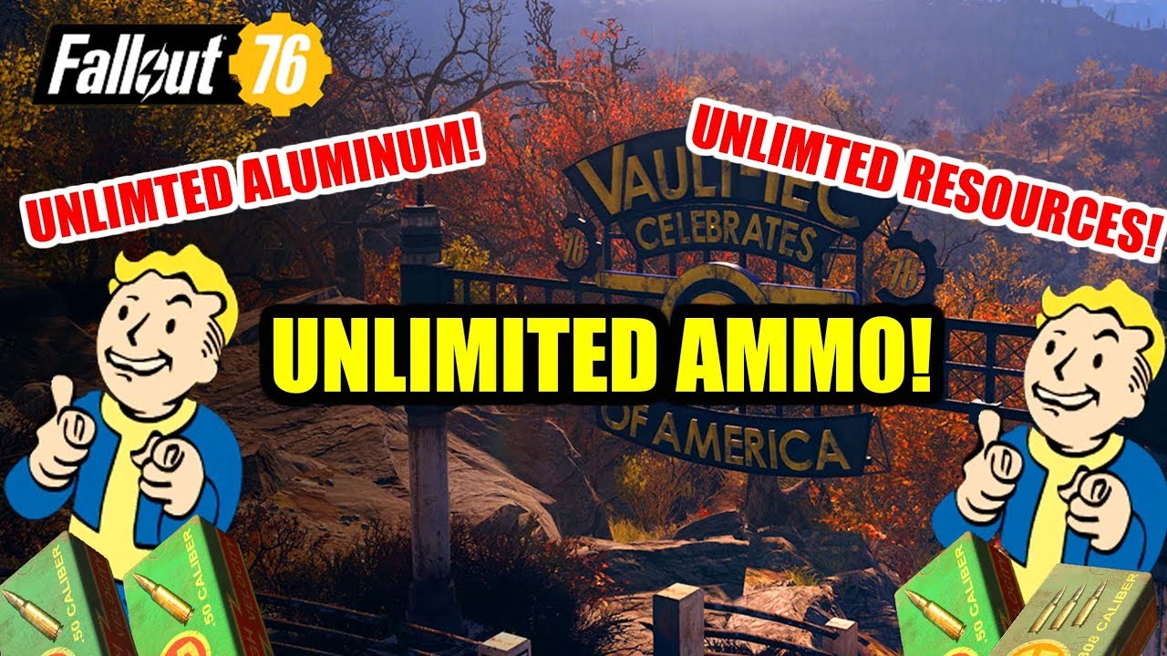 *FALLOUT 76 UNLIMITED AMMO FARM* How to farm ammo & aluminum on Fallout 76 HACK!