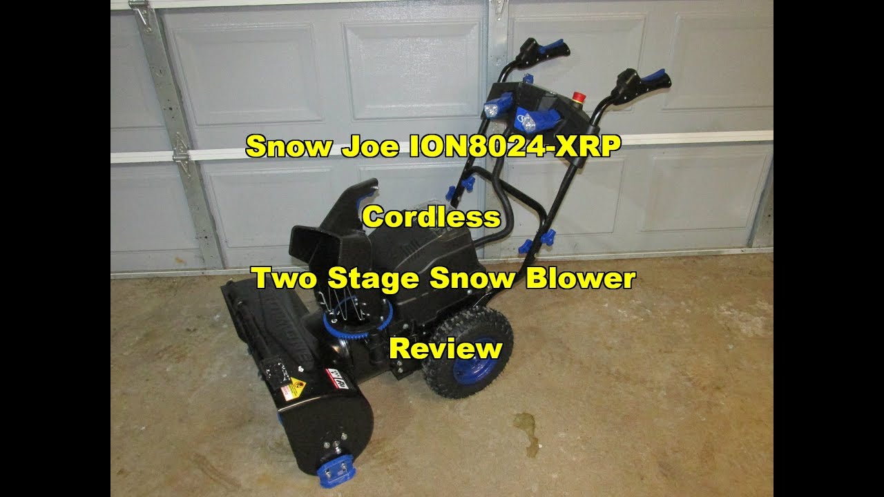 Snow Joe ION8024-XRP 80v Cordless Two Stage Snowblower Review NEW 2017