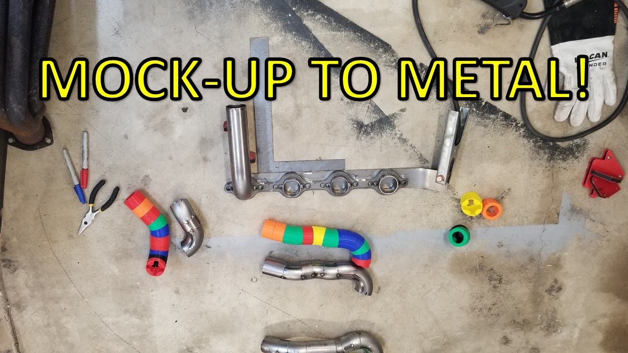 Building Custom Headers for the 331. Driver side gets figured out.