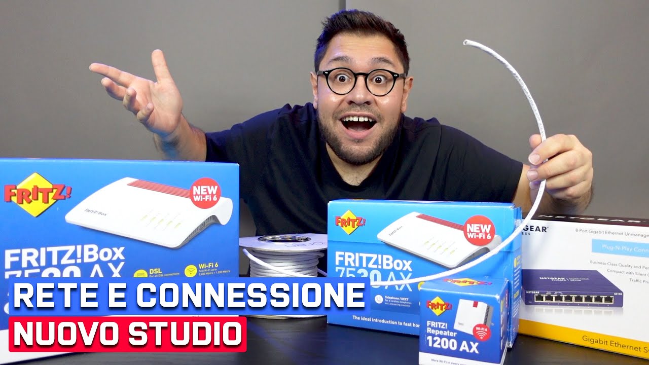 Come ho costruito la mia RETE LAN cablata e Wi-Fi nel NUOVO STUDIO
