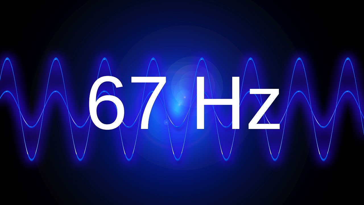 67 Hz clean pure sine wave BASS TEST TONE frequency
