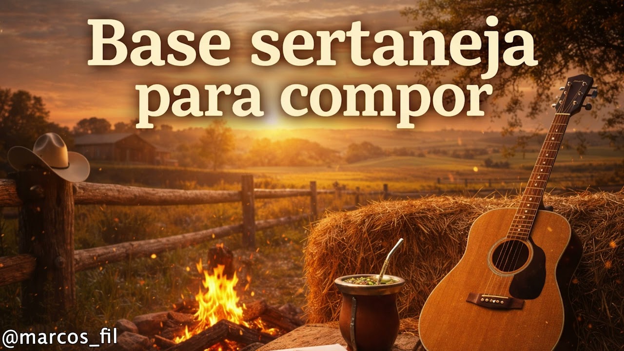 Base de Sertanejo MODÃO  para Compor! Arranjo SERTANEJO! Estilo GUARÂNIA