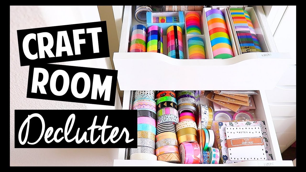 Craft Room Declutter // Planner Room!
