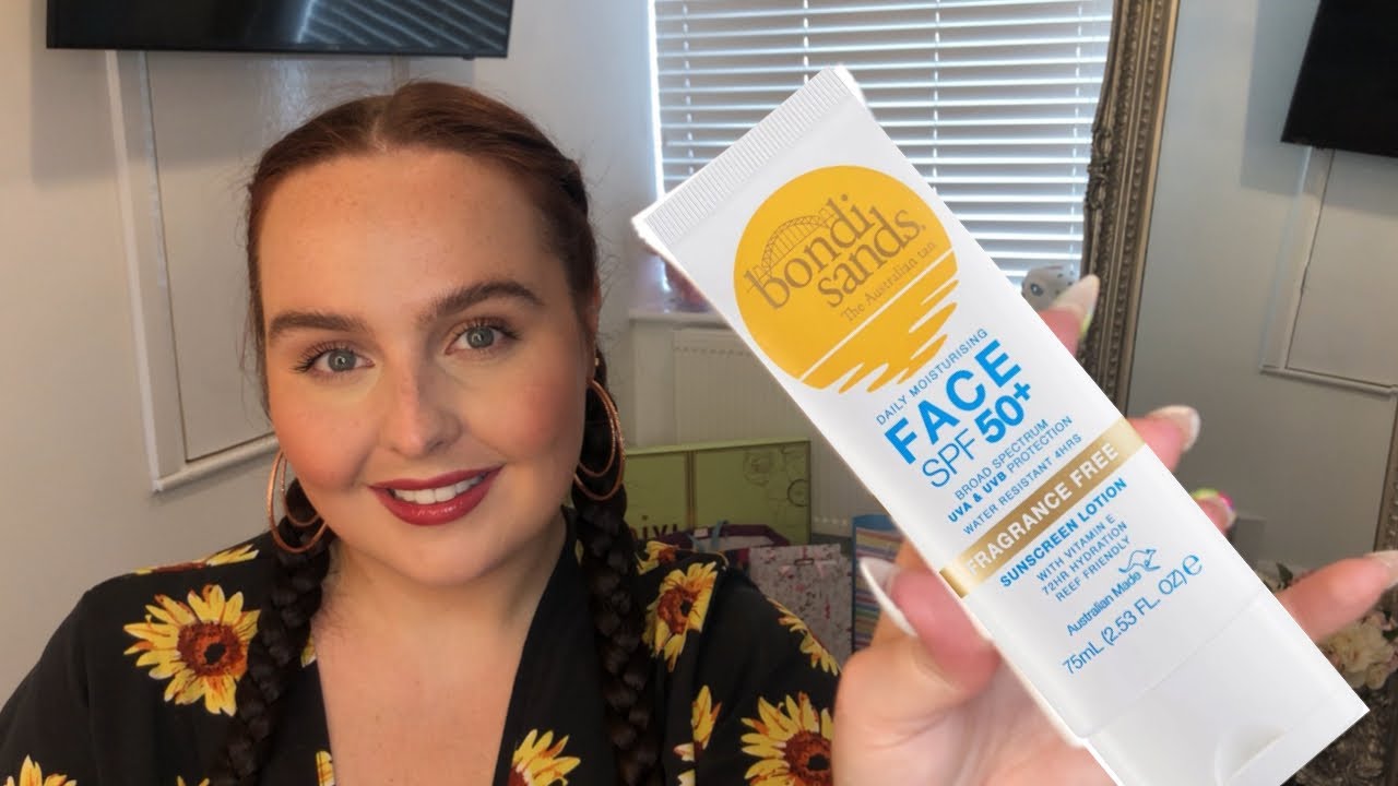 Bondi sands SPF 50+ fragrance free face sunscreen review
