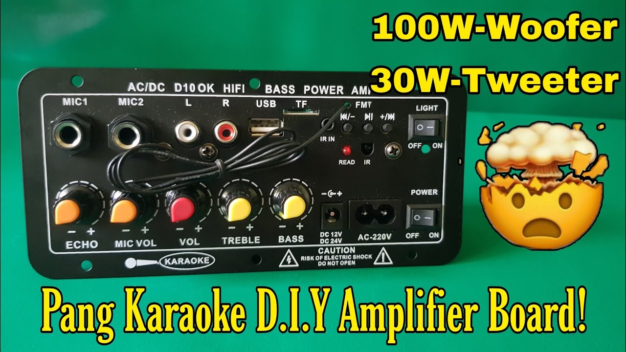 Karaoke Amplifier Board (D10 OK HiFi Bass Amp) 100W