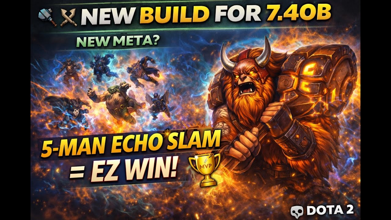🔥 5 Man Echo Slam = EZ WIN | Dota 2