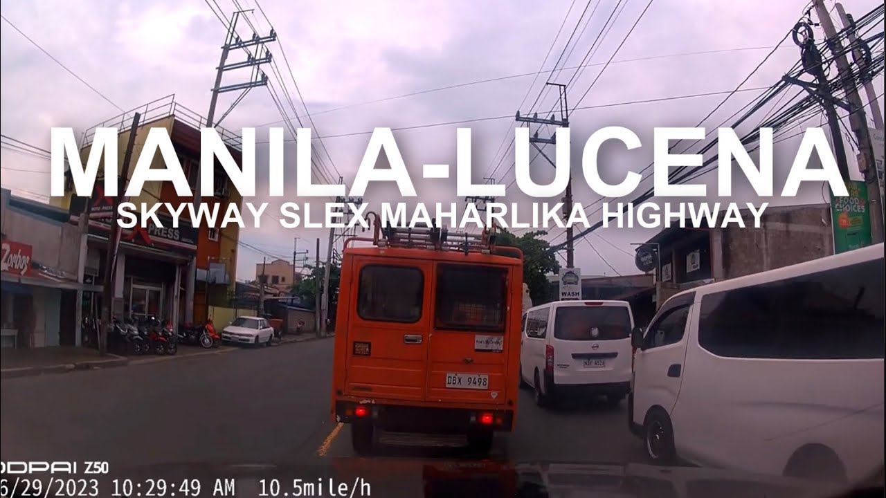FULL DRIVING FROM MANILA TO LUCENA QUEZON  SKYWAY. SOUTH LUZON EXPRESSWAY.