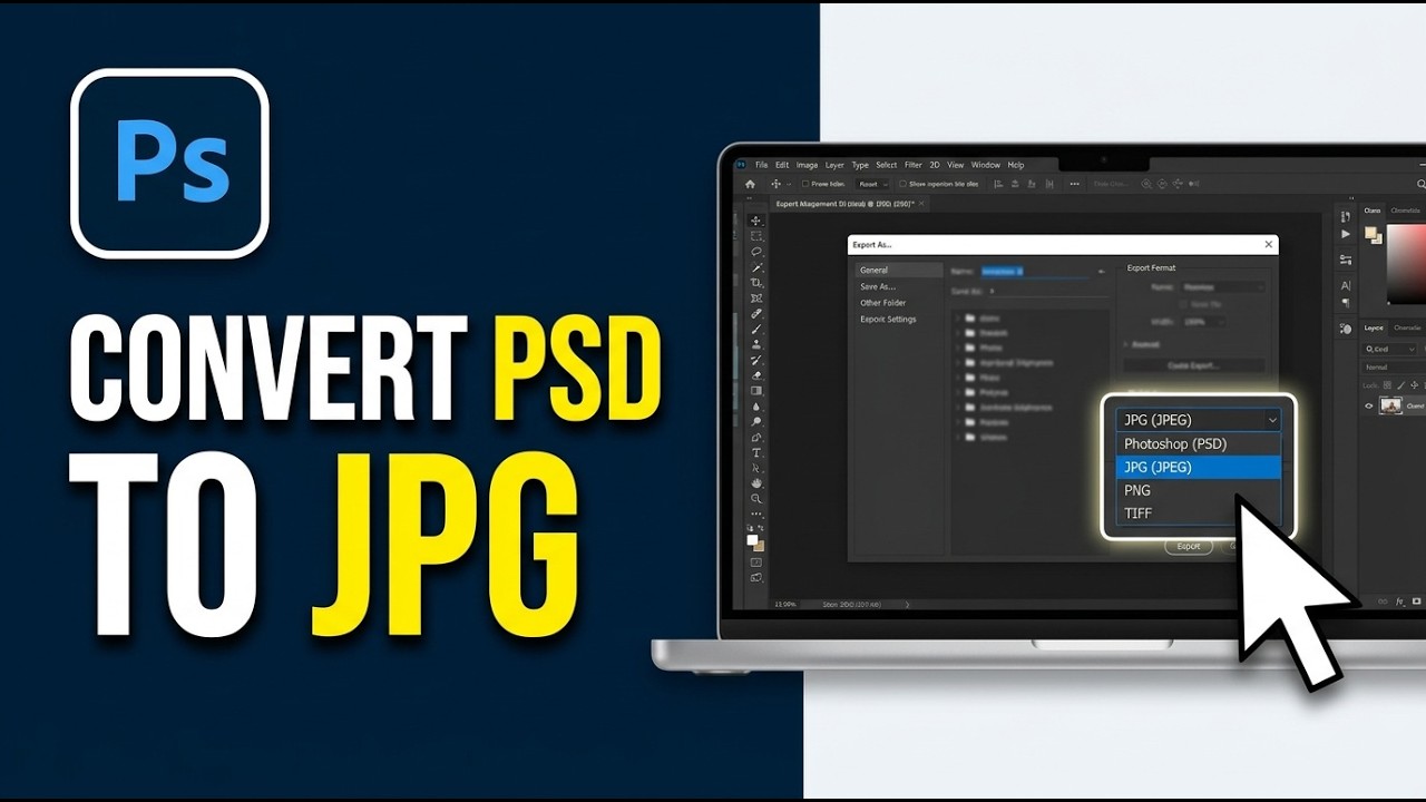 How to Convert PSD to JPG in Photoshop 2026 (Easy Guide)