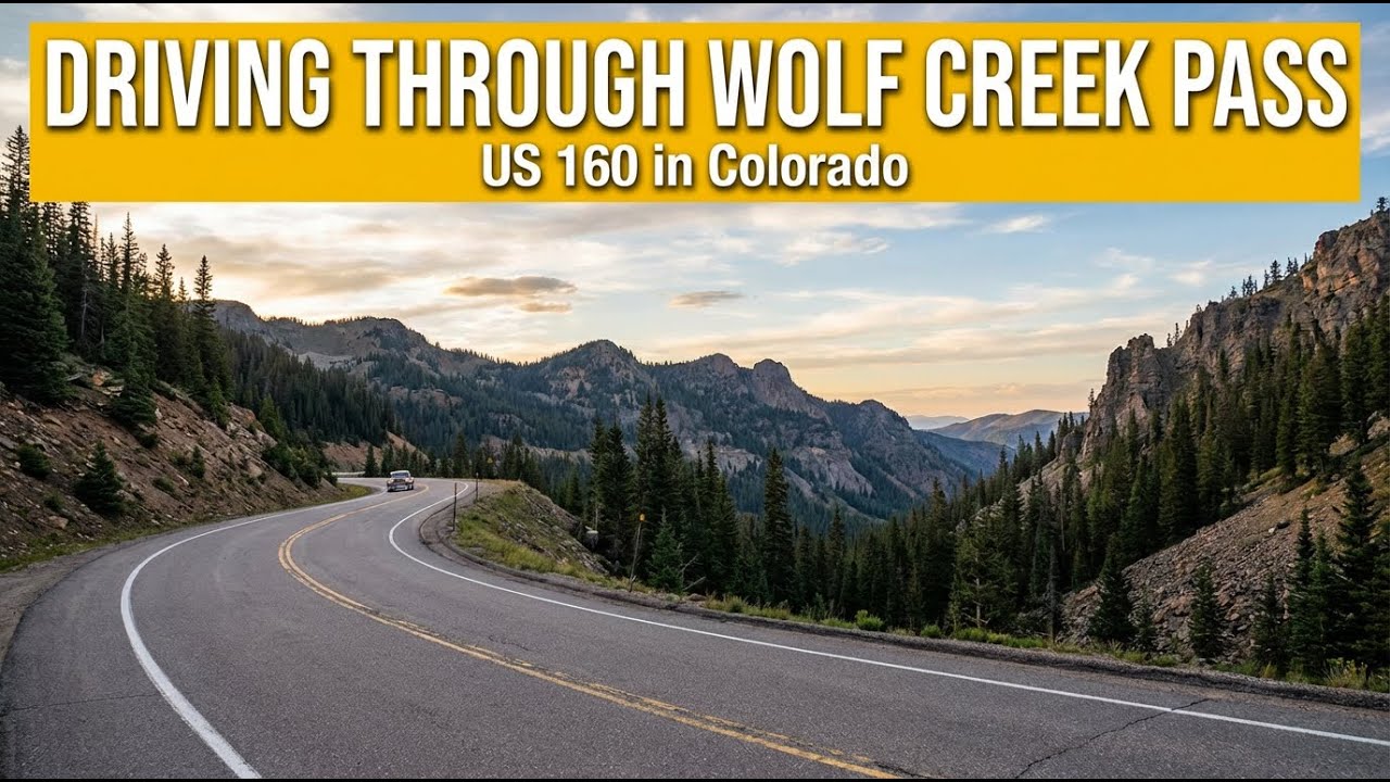 Driving Through Wolf Creek Pass - US 160 in Colorado