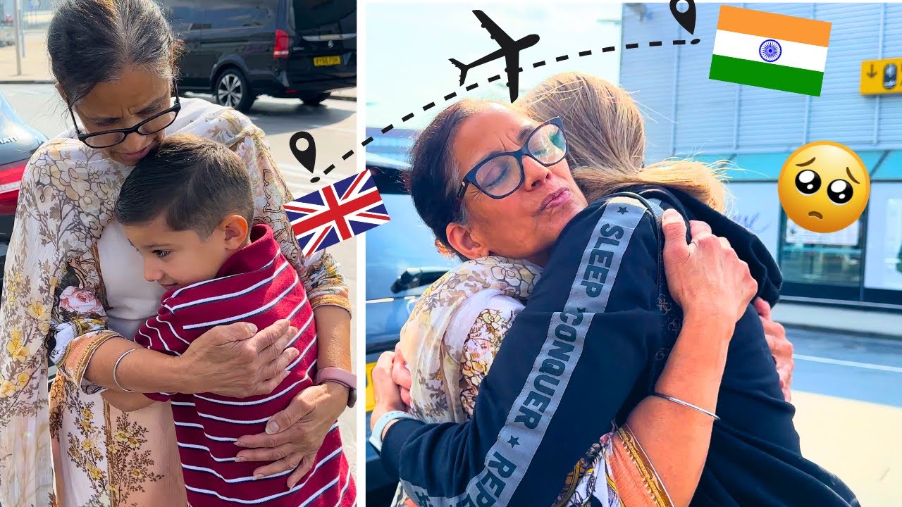 Emotional Goodbye with My Indian Mother-in-Law 💔 | Flying Back to India