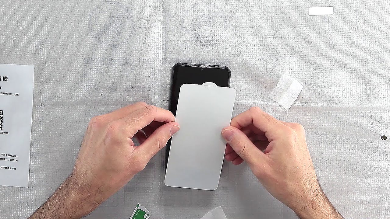 Ochronna folia hydrożelowa z Allegro - montaż i właściwości (Samsung A10)