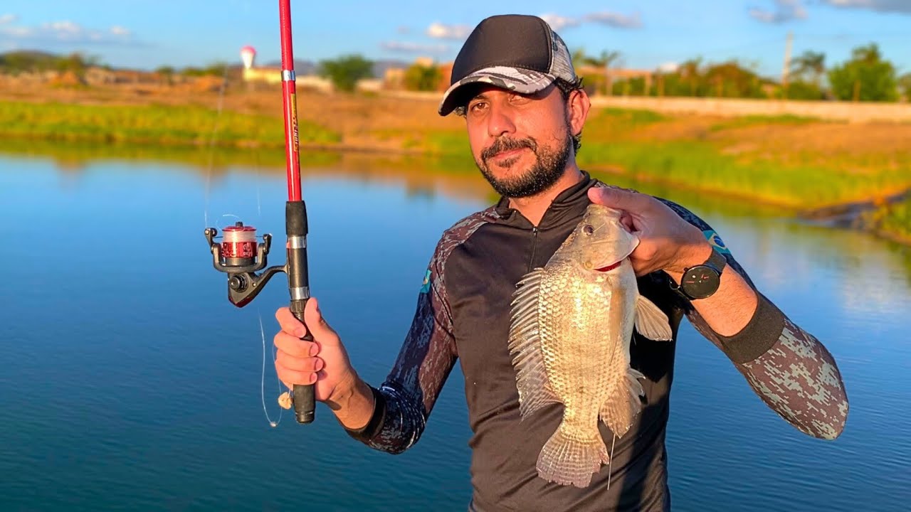 Kit de pesca mais BARATO da internet aguenta tilápia? Testei e…