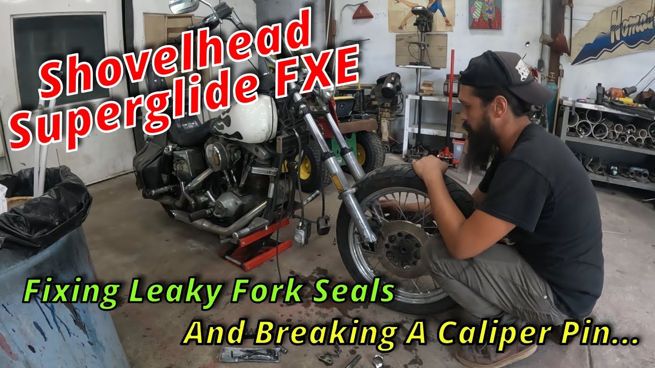 '79 Superglide Shovelhead FXE: пора менять уплотнители вилки