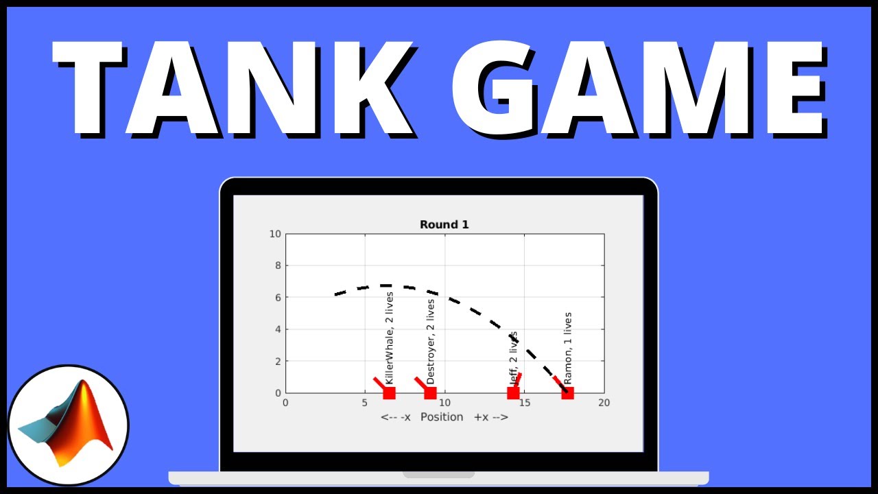 How to Make a Game in MATLAB [Battling Tanks] | MATLAB Tutorial