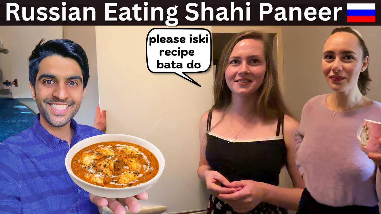 Russian Eating Shahi Paneer First Time 🇷🇺