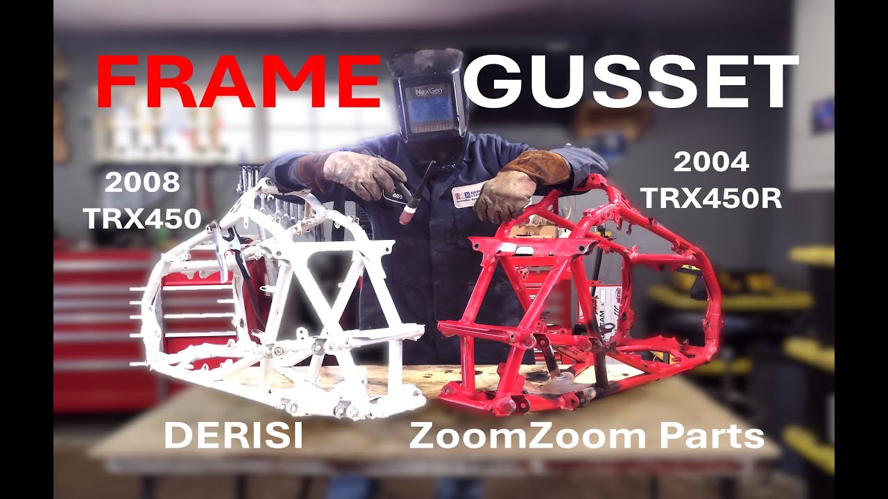 Установка комплекта усиливающих элементов на Honda TRX450