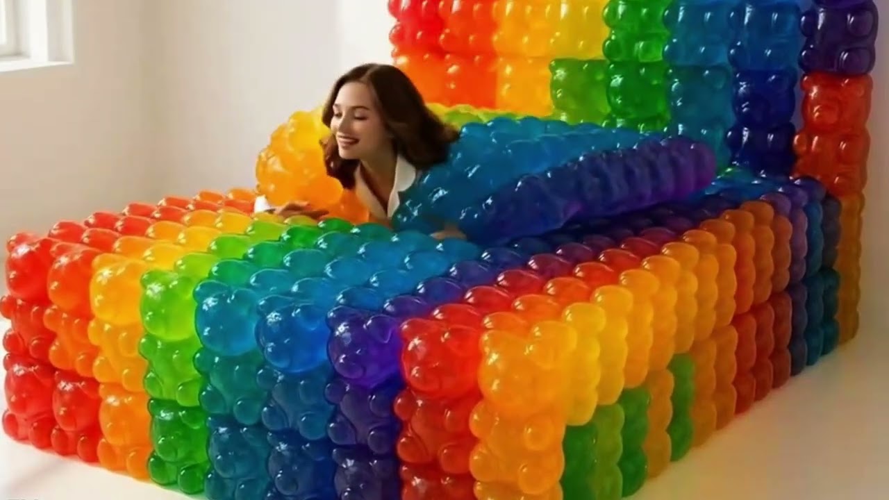 Which Crazy Dream Bed Would You Dare to Try? 🛏️😳 #asmr #satisfying #oddlysatisfying