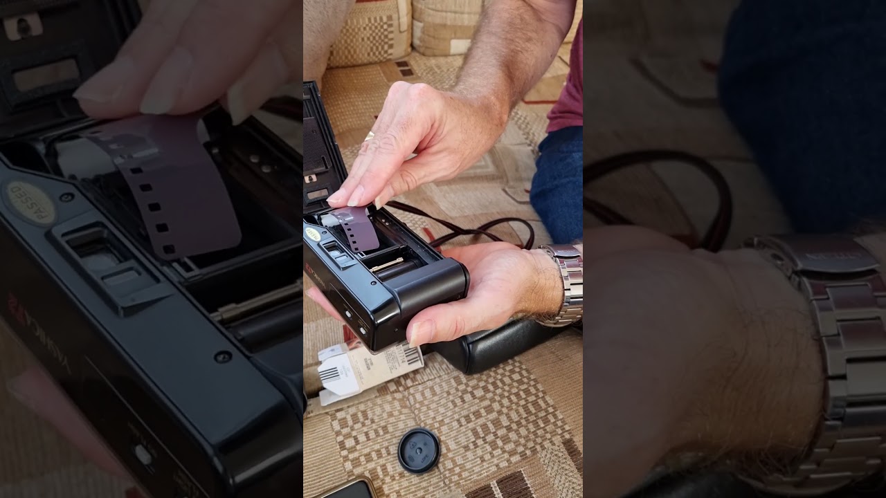 How to Load Film into a Yashica T2 Camera #retrophotography #filmcamera