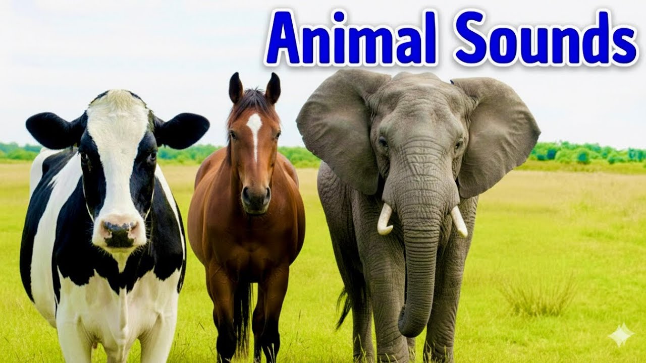 Animal Sounds for Children 🐶| Learn Names & Sounds 