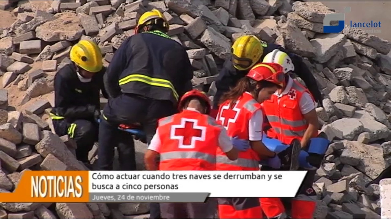 C&oacute;mo actuar cuando tres naves se derrumban y se busca a cinco personas