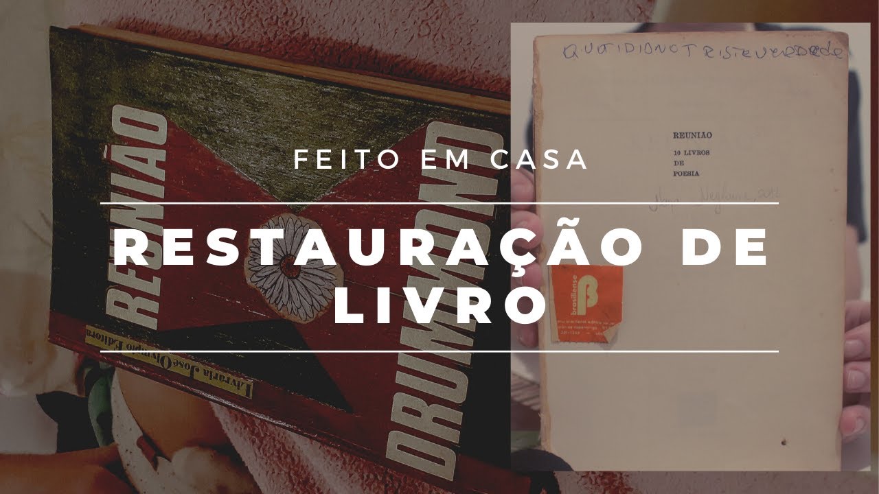 REFORMANDO UM LIVRO EM CASA