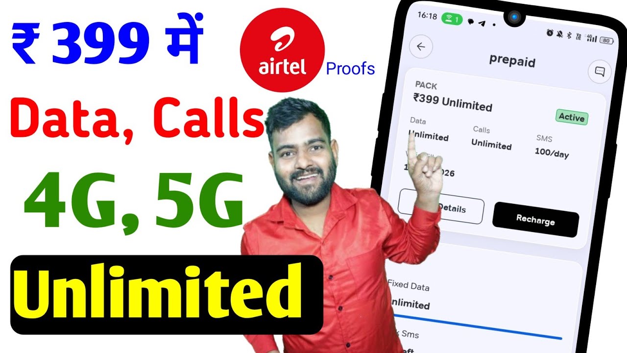 airtel 399 plan details | airtel 399 unlimited data plan | airtel 4g unlimited data plan | airtel