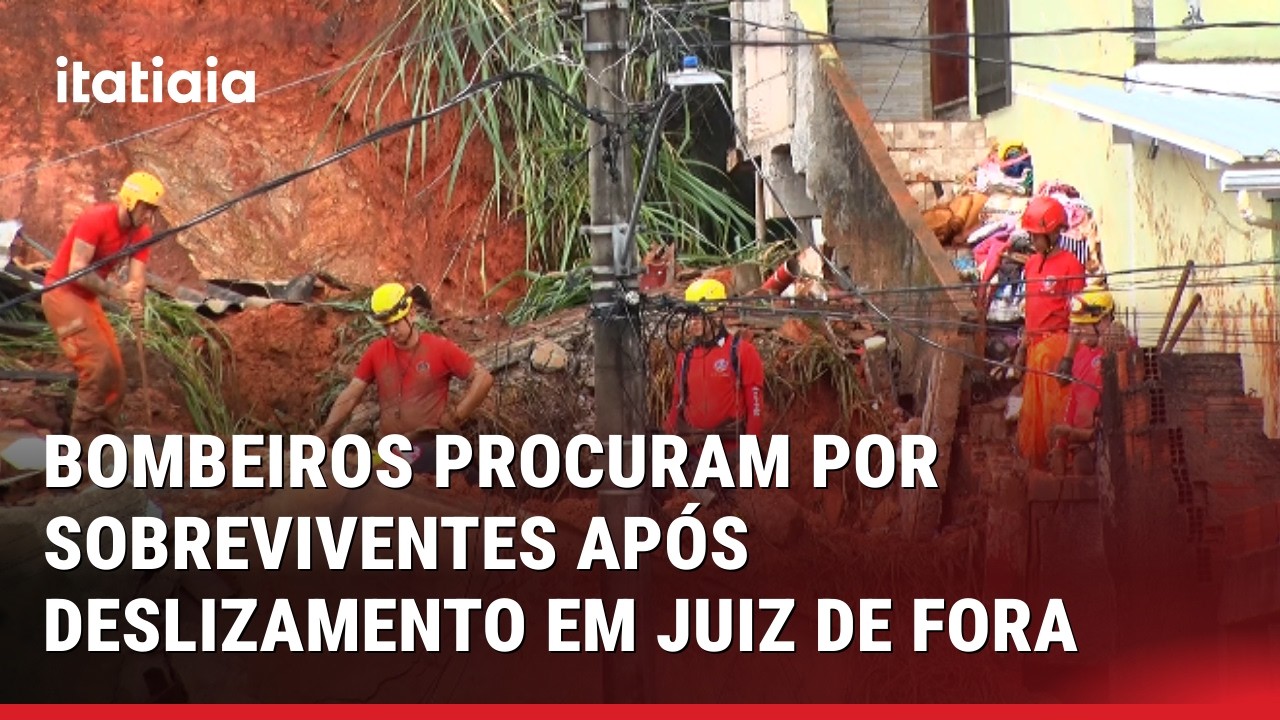 BOMBEIROS BUSCAM SOBREVIVENTES APÓS FORTES CHUVAS EM JUIZ DE FORA; VEJA IMAGENS