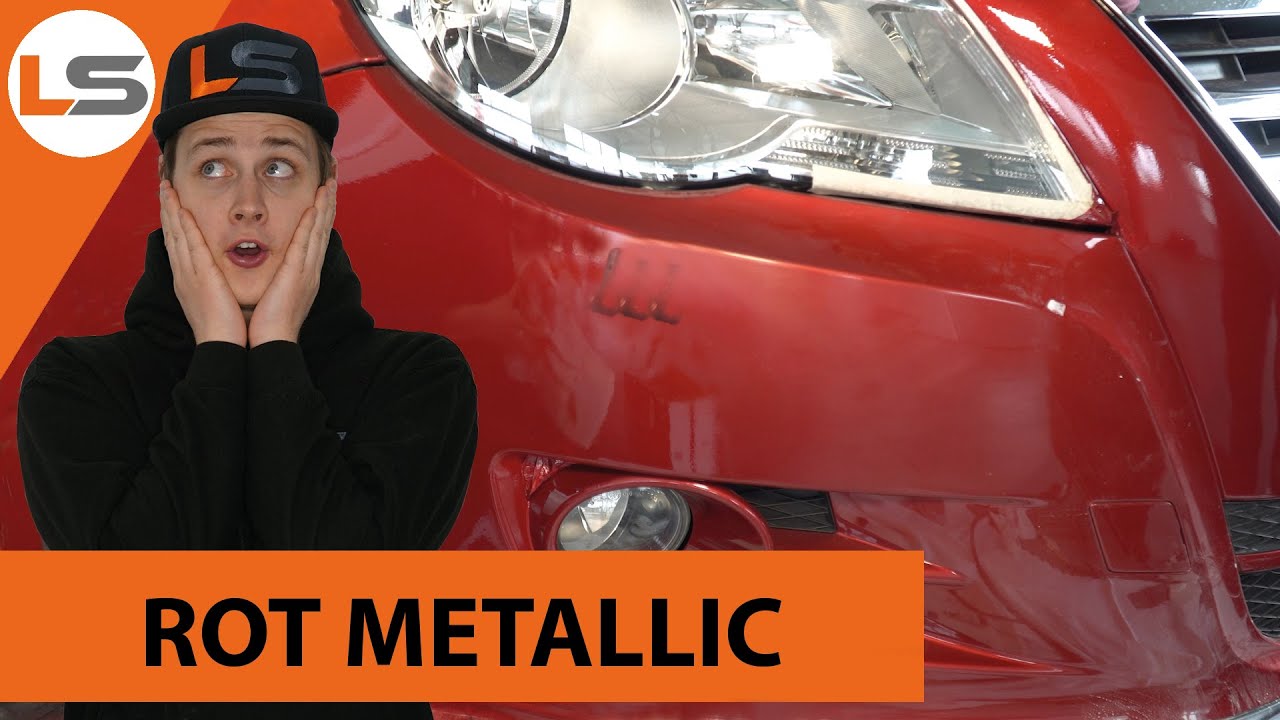 Smart Repair mit Spraydose lackieren - Autolack Reparatur in Rot Metallic | LACKSTORE