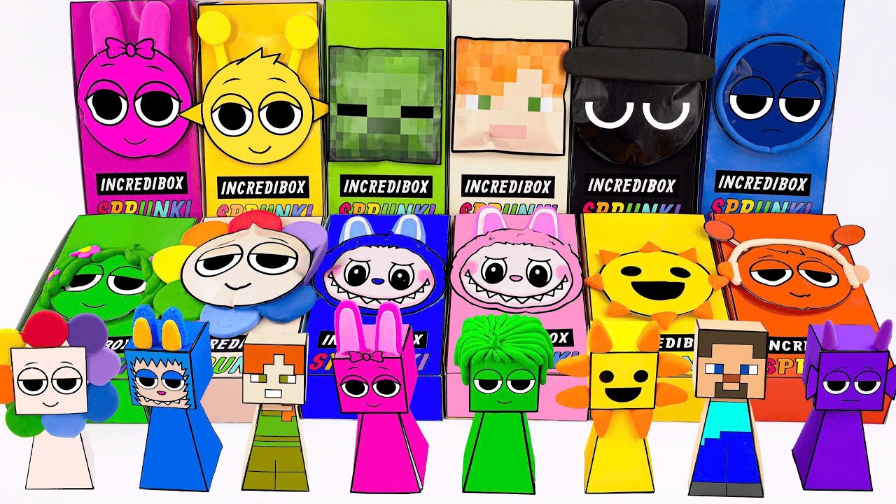 Paper DIY💖 Unboxing INCREDIBOX Blind Box, How to make Blind Bag | Tana Cubes DIY