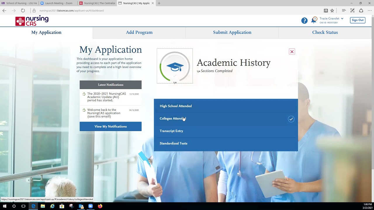 NursingCAS Application Tutorial for LSU Health New Orleans School of Nursing