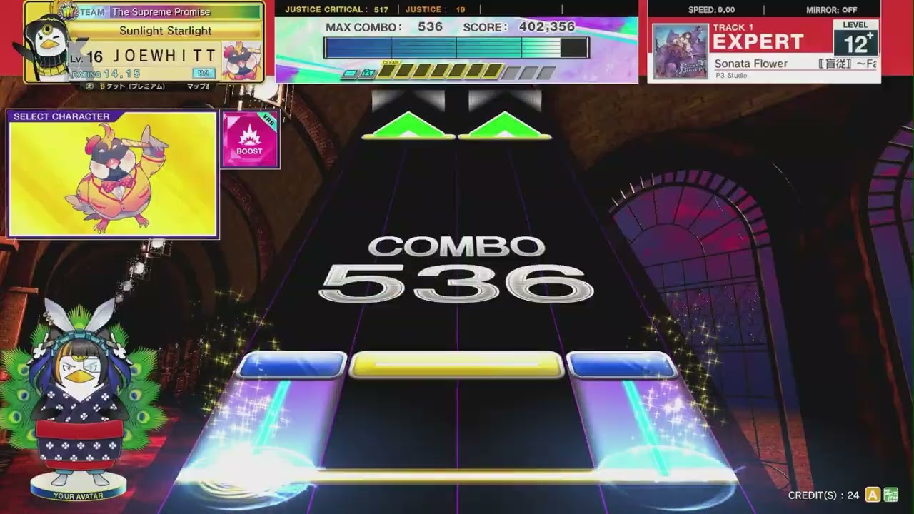 (Chunithm VERSE) 〚盲従〛 ～Fantasia Sonata Flower Expert-12 [1,000,550]