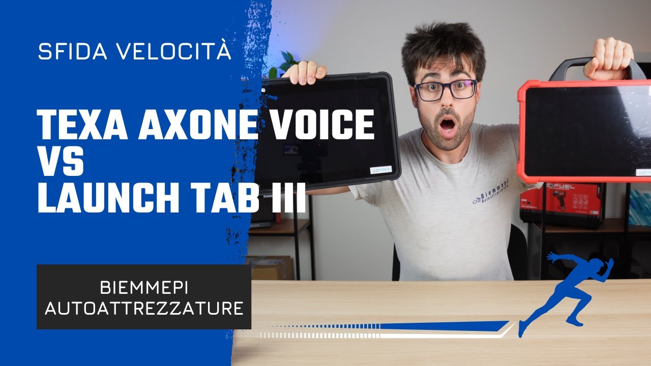 TEXA Axone Voice VS LAUNCH X-431 Euro Tab III chi è il più veloce?