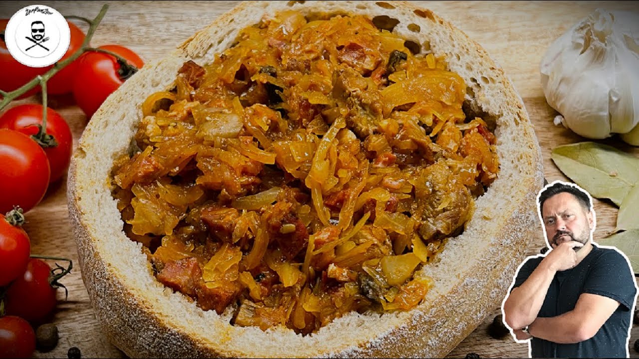 🇵🇱BIGOS W CHLEBIE - przepis na domowy bigos z tamtych lat.