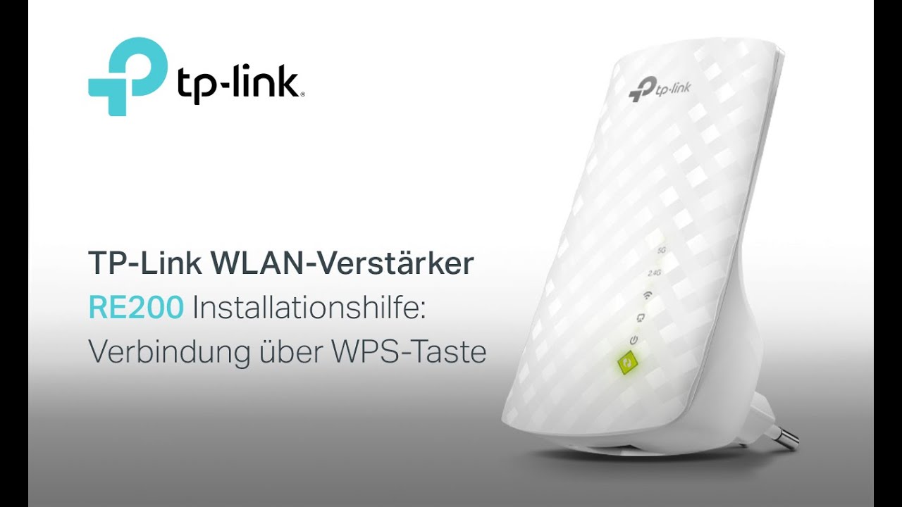 TP-Link WLAN-Verstärker RE200 Installationshilfe (per WPS)
