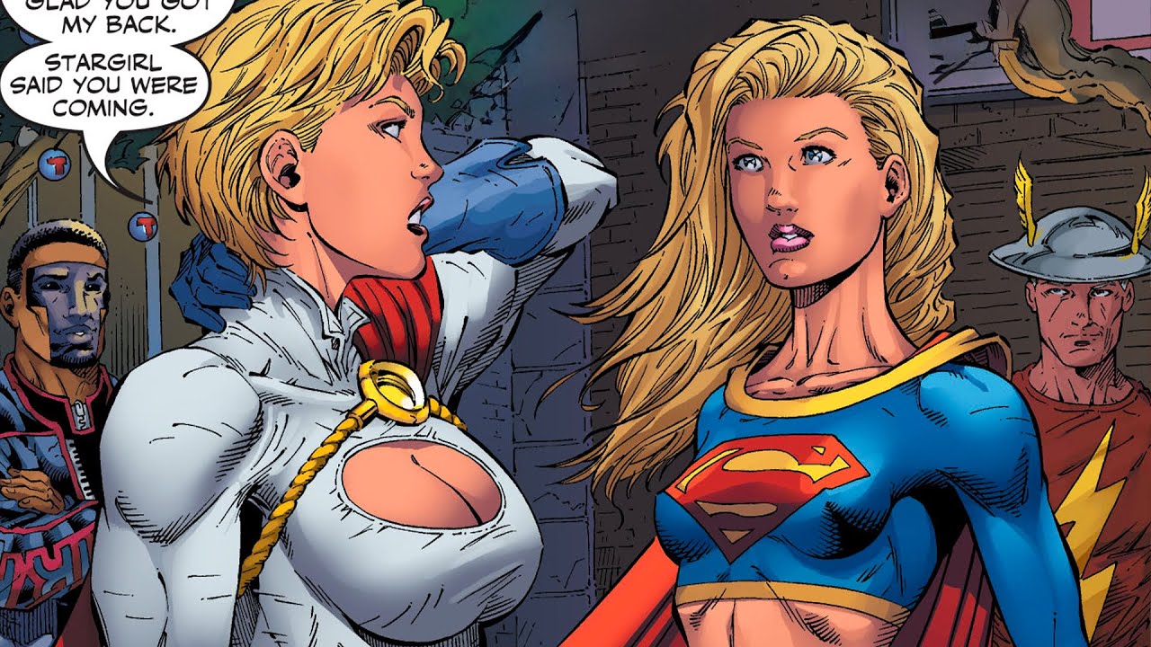 Supergirl Meets Power Girl For The First Time
