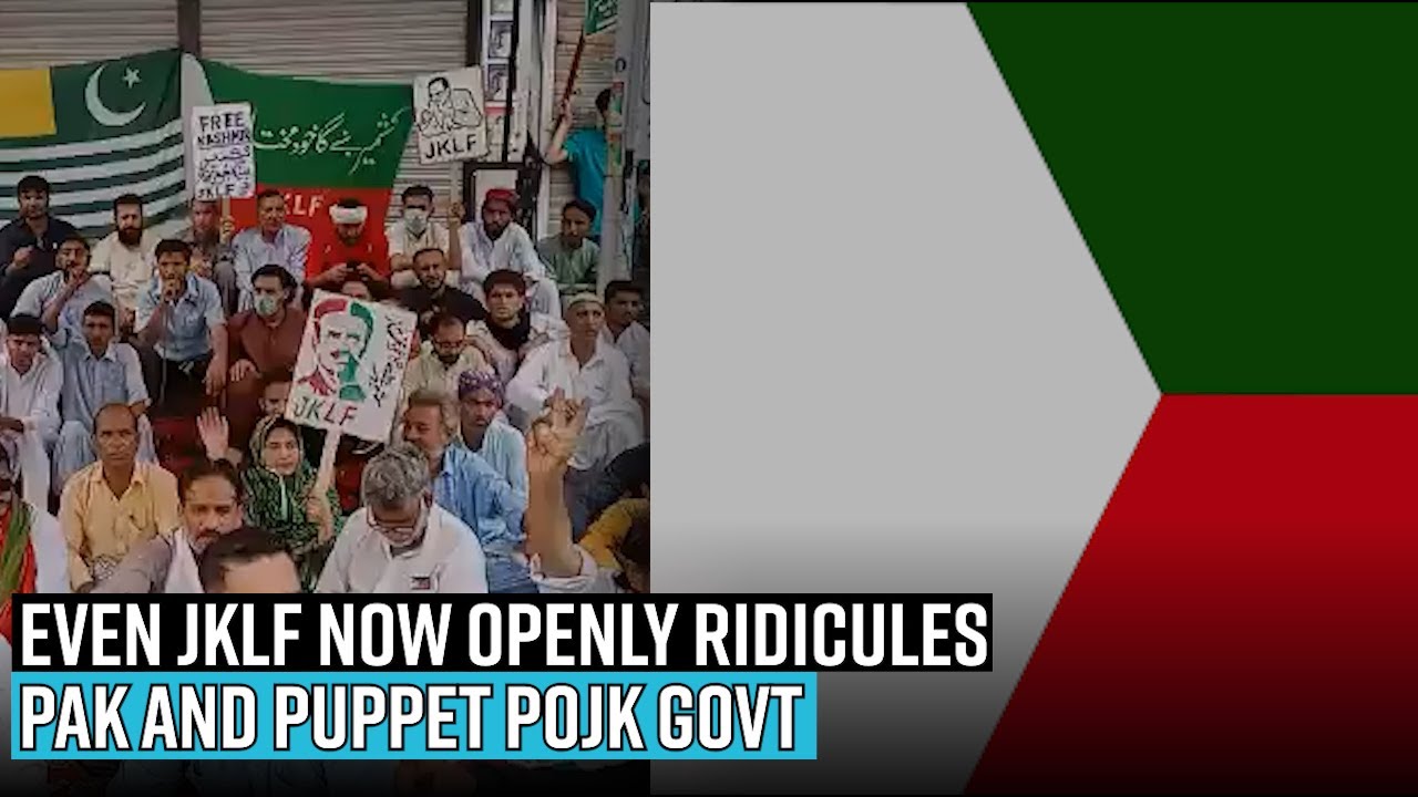 Even JKLF now openly ridicules PAK and puppet PoJK Govt; to stage protest