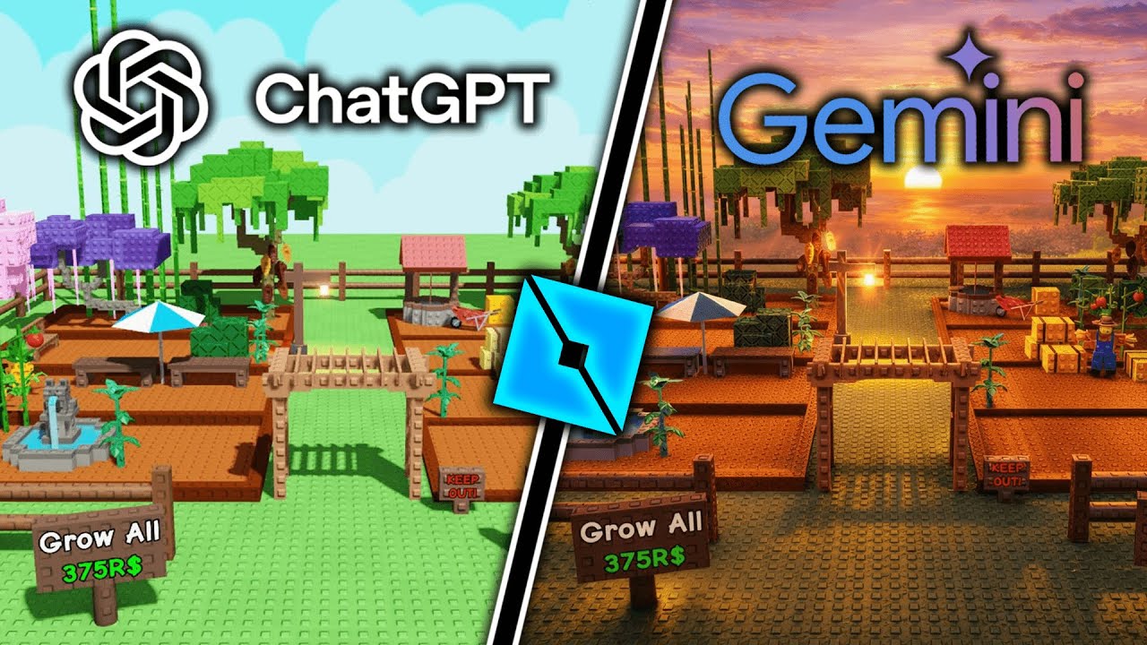 ChatGPT vs Gemini Recreate Grow A Garden
